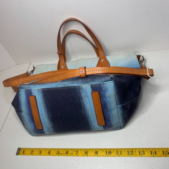 Brighton Spring Refresh Comtempo Bluewater Leather Satchel Purse Coastline Women - Picture 10 of 10